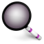 Magnifier Purple Icon 64x64 png